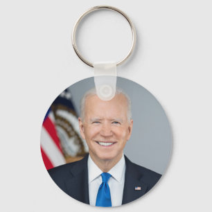 President Joe Biden Officiell 2021 Porträtt Nyckelring
