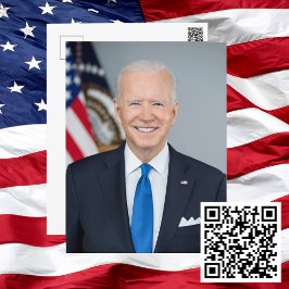 President Joe Biden Officiell 2021 Porträtt Vykort