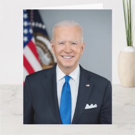 President Joe Biden Officiell Porträtt Birthday Kort