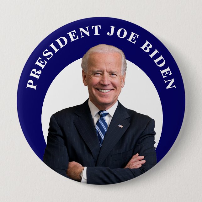 President Joe Biden Porträtt Knapp (Framsida)