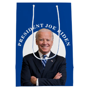 President Joe Biden Porträtt om Blue