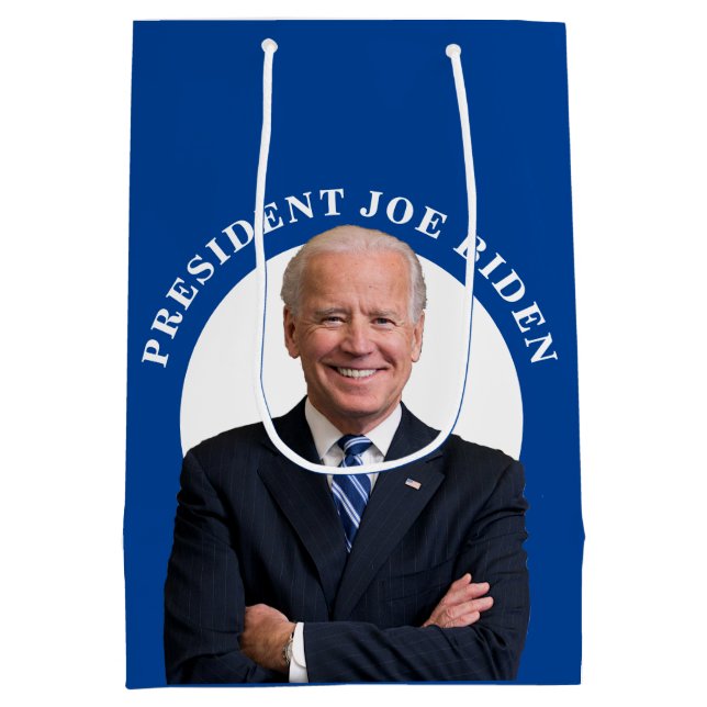 President Joe Biden Porträtt om Blue (Baksidan)
