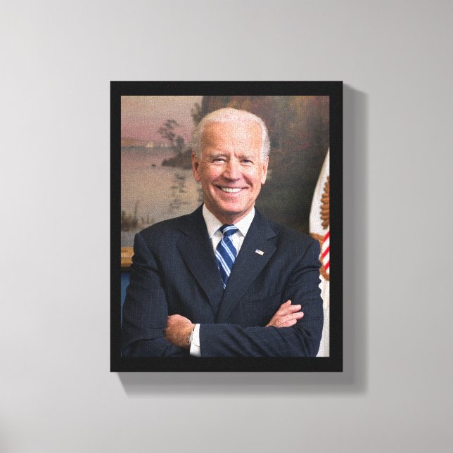 President Joe Biden Tidigare VP Officiell Porträtt Canvastryck (Framsida)