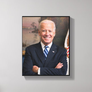 President Joe Biden Tidigare VP Officiell Porträtt Canvastryck