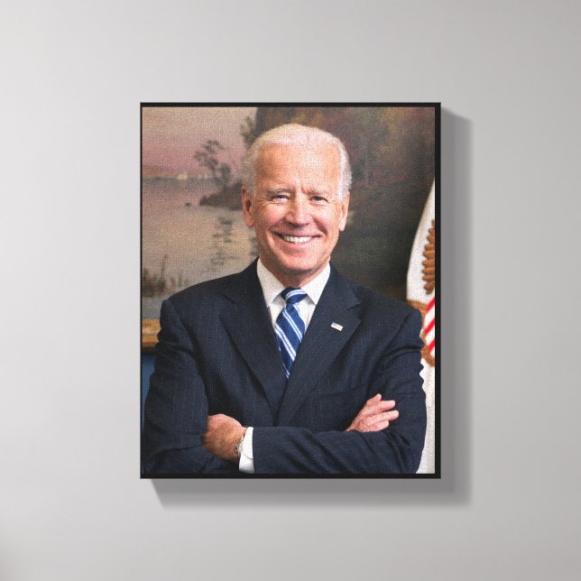 President Joe Biden Tidigare VP Officiell Porträtt Canvastryck (Framsida)
