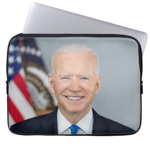 President Joe Biden White House Porträtt bärbar da Laptop Fodral