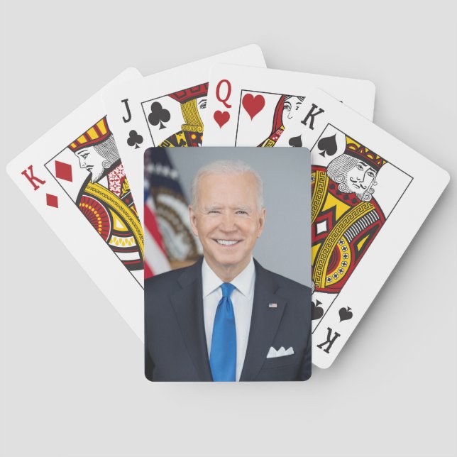 President Joe Biden White House Porträtt Casinokort (Baksidan)