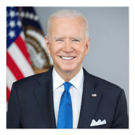 President Joe Biden White House Porträtt Fototryck