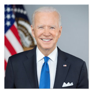 President Joe Biden White House Porträtt Fototryck
