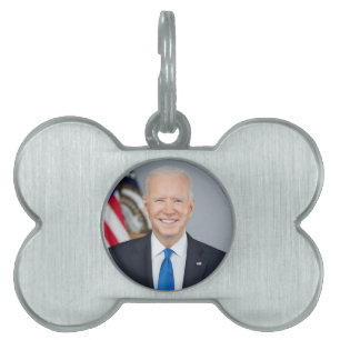 President Joe Biden White House Porträtt ID-bricka Husdjur