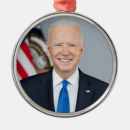President Joe Biden White House Porträtt Julgransprydnad Metall
