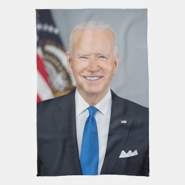 President Joe Biden White House Porträtt Kökshandduk (Vertikal)