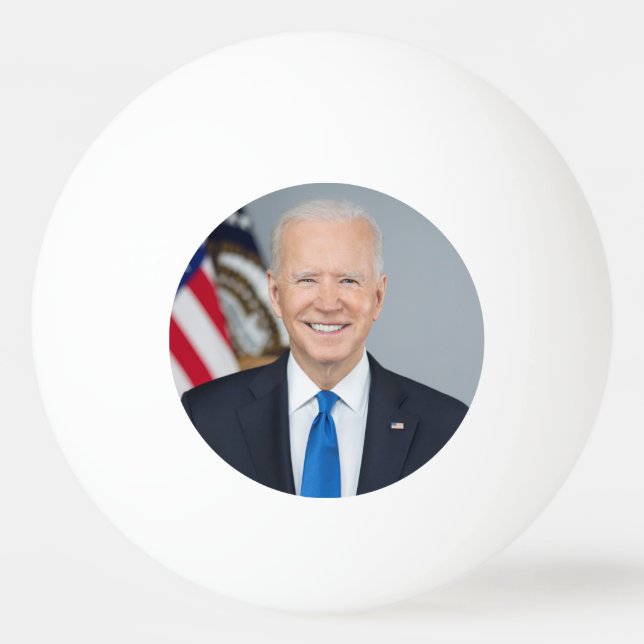 President Joe Biden White House Porträtt Pingisboll (Framsidan)
