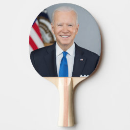President Joe Biden White House Porträtt Pingisracket