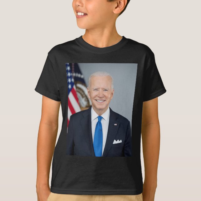 President Joe Biden White House Porträtt T Shirt (Framsida)