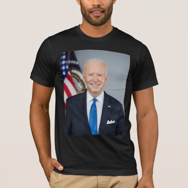 President Joe Biden White House Porträtt T Shirt (Framsida)