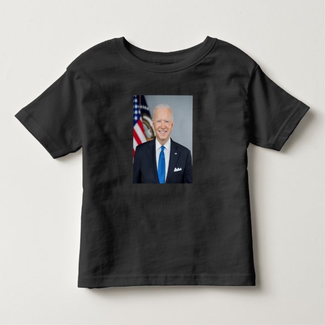 President Joe Biden White House Porträtt T Shirt (Framsida)