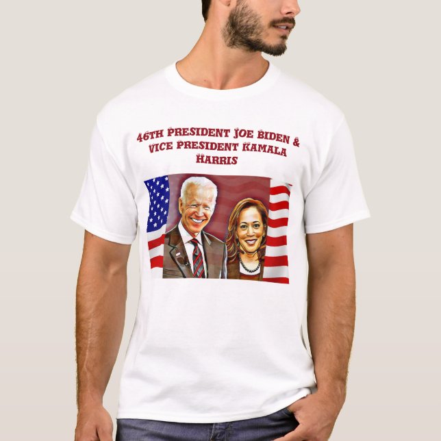 President Joe Bident - Vice president Kamala Harri T Shirt (Framsida)