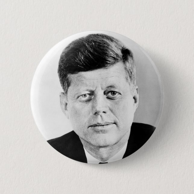 President John F Kennedy Porträtt Knapp (Framsida)