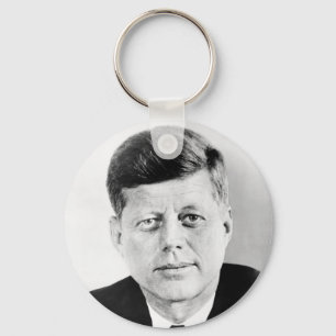 President John F Kennedy Porträtt Nyckelring