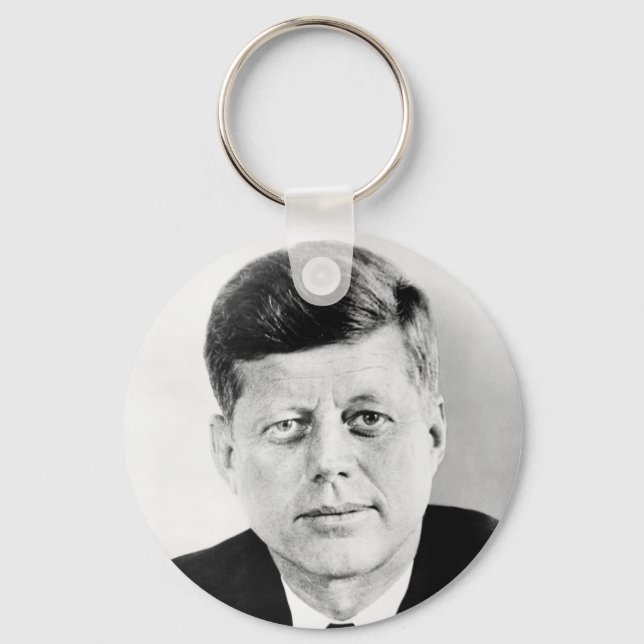 President John F Kennedy Porträtt Nyckelring (Framsida)