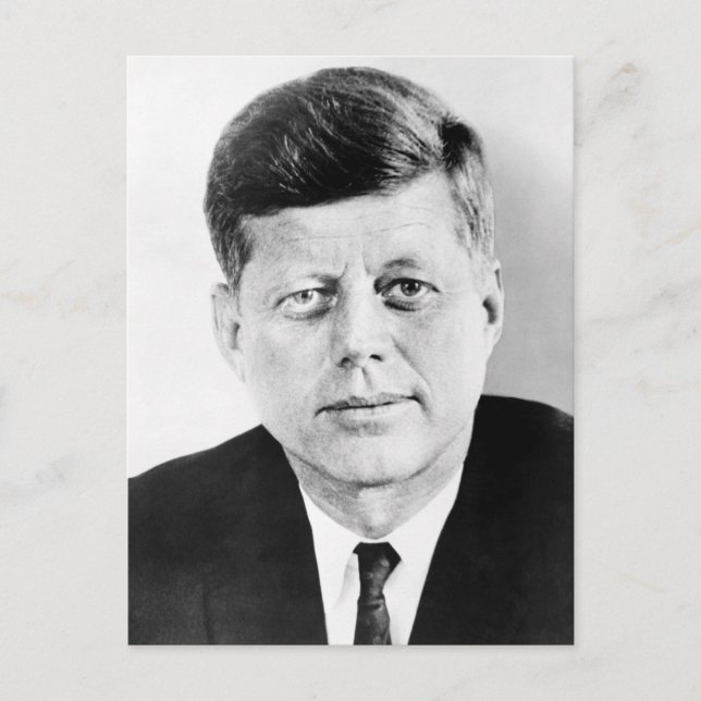 President John F Kennedy Porträtt Vykort (Framsida)