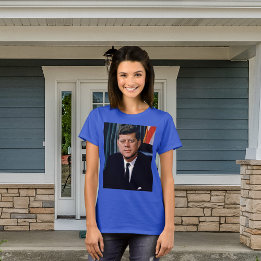 President John F Kennedy Womens T Shirt