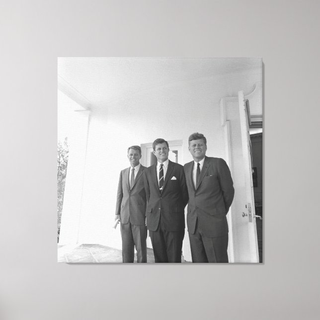 President John Kennedy & Brothers American Camelot Canvastryck (Framsida)