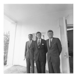 President John Kennedy & Brothers American Camelot Fototryck