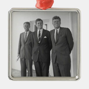 President John Kennedy & Brothers American Camelot Julgransprydnad Metall