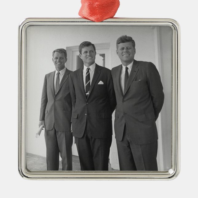 President John Kennedy & Brothers American Camelot Julgransprydnad Metall (Framsidan)