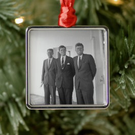 President John Kennedy & Brothers American Camelot Julgransprydnad Metall