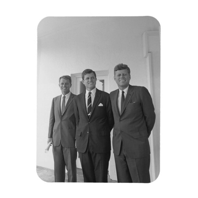 President John Kennedy & Brothers American Camelot Magnet (Vertikal)