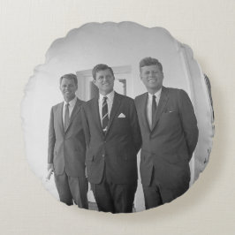 President John Kennedy & Brothers American Camelot Rund Kudde