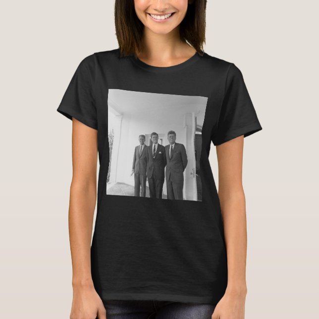 President John Kennedy & Brothers American Camelot T Shirt (Framsida)