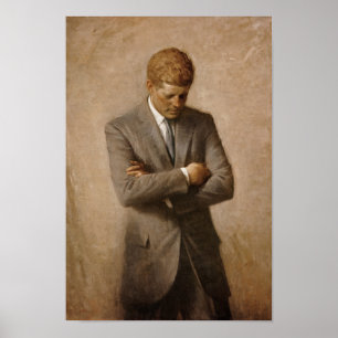 President John Kennedy - Officiell Porträtt Poster