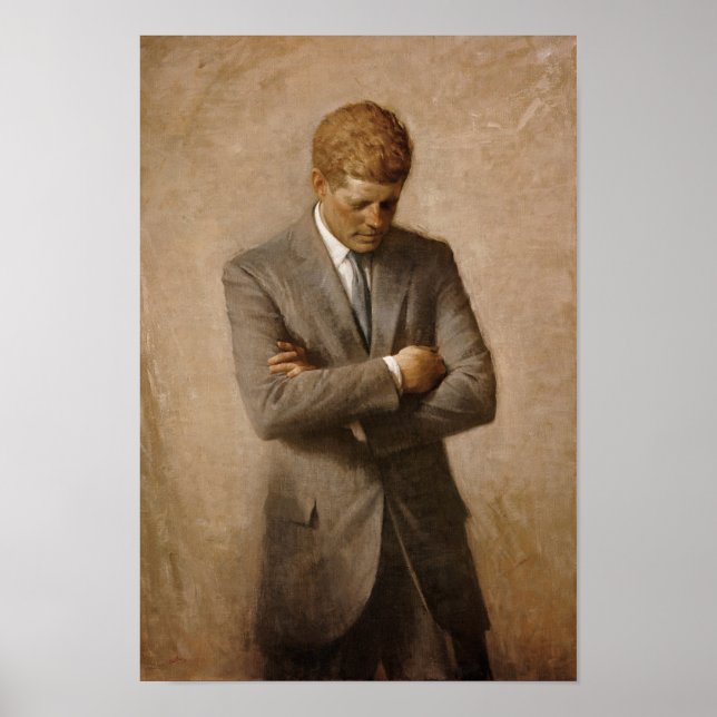 President John Kennedy - Officiell Porträtt Poster (Framsidan)