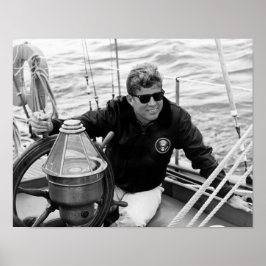 President John Kennedy Sailing Poster