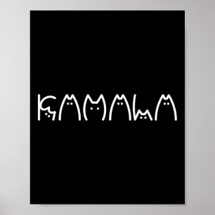 President Kamala 2024 Kamala Cat Brev Font Desig Poster