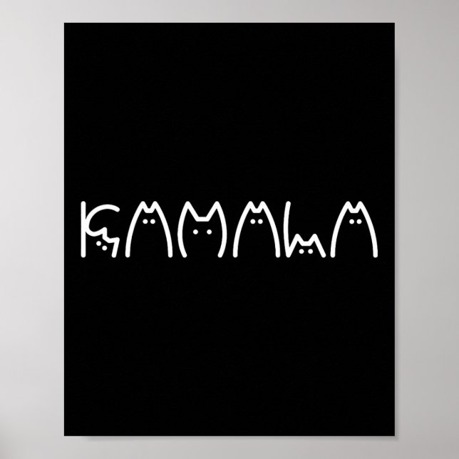 President Kamala 2024 Kamala Cat Brev Font Desig Poster (Framsidan)