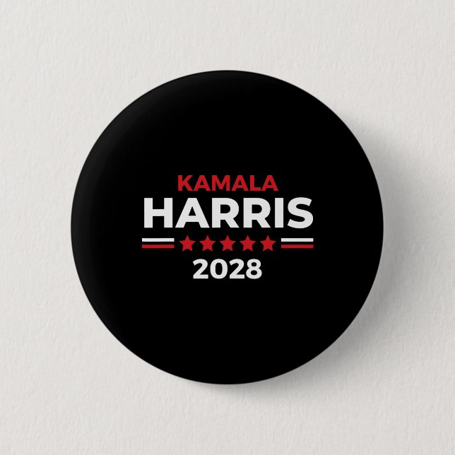 President Kamala Harris För president 2028 Knapp (Framsida)