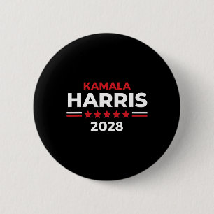 President Kamala Harris För president 2028 Knapp