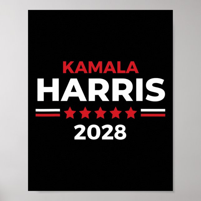President Kamala Harris För president 2028 Poster (Framsidan)