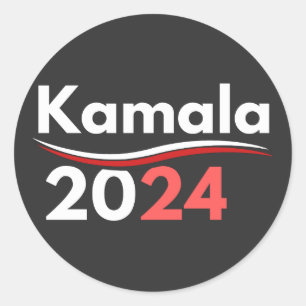 President kamala harris, president harris runt klistermärke
