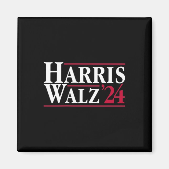 President Kamala Harris Tim Walz Vp Brat Ladie Magnet (Framsidan)