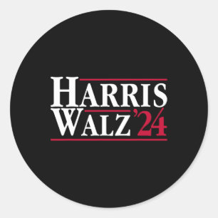 President Kamala Harris Tim Walz Vp Brat Ladie Runt Klistermärke
