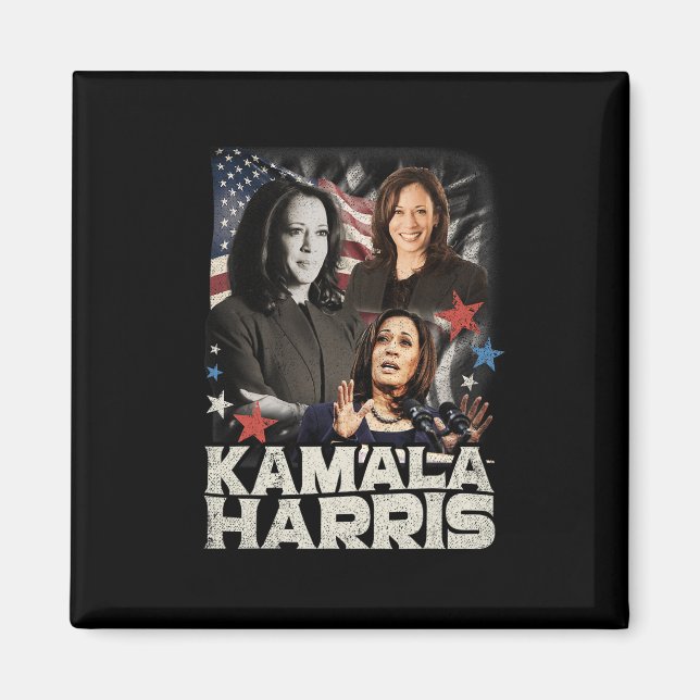 President Kamala Harris Vi är inte tillbaka 2024 Magnet (Framsidan)