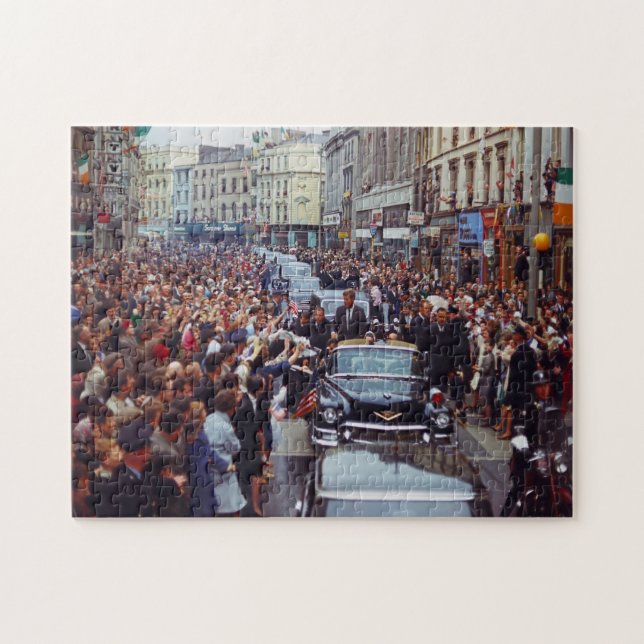 President Kennedy besöker Irland. Pussel (Horisontell)