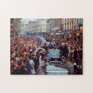President Kennedy besöker Irland. Pussel