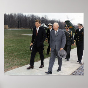 President Kennedy och Dwight Eisenhower - 1961 Poster